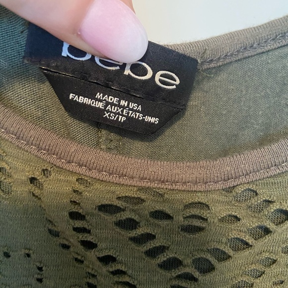 Bebe green maxi dress with cutout floral detailing - Picture 2 of 4